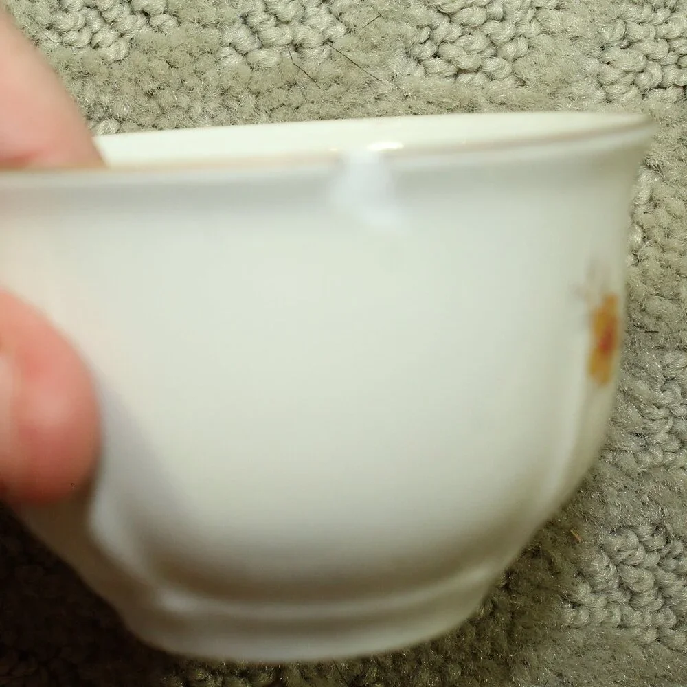 Set of 5 Antique GKC German US Zone Two Gold Trimmed Floral Cups/Saucers & Sugar
